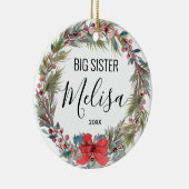 Ornament met kerstcadeaus voor zuster (Rechts)