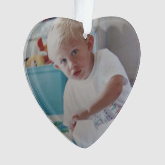 Ornament met kerstcadeautjes voor baby's (voorkant)