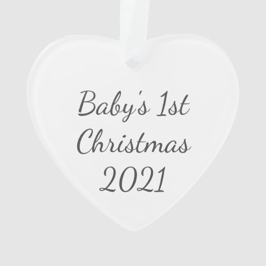 Ornament met kerstcadeautjes voor baby's (achterkant)