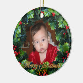 Ornament met kerstfoto's, (Links)