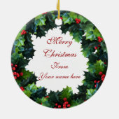 Ornament met kerstfoto's, (Achterkant)