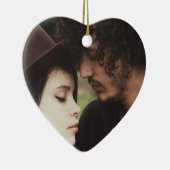 Ornament met kerstfoto's van een paar (Rechts)