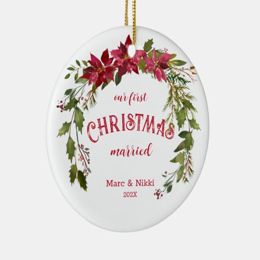 Ornament met kerstgevechtsbomen (Rechts)