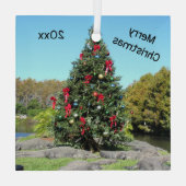 Ornament met Kerstglas uit Florida Alligator (Achterkant)