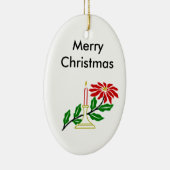 Ornament met kerstkaarsen (Rechts)