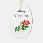 Ornament met kerstkaarsen (Links)