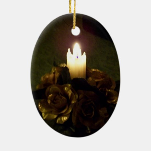 Ornament met kerstkaarsen (Achterkant)