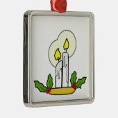 Ornament met kerstkaarsen (Rechts)