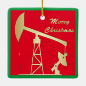 Ornament met kerstkeramische oliepomp (Achterkant)