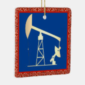 Ornament met kerstkeramische oliepomp (Rechts)