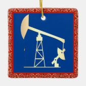 Ornament met kerstkeramische oliepomp (Voorkant)