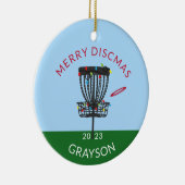 Ornament met kerstkeramische schijfgulden voor ker (Rechts)