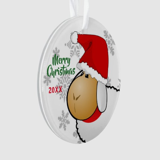 ornament met kerstkerstkerstkerstSanta Cartoon met (voorkant)