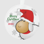 ornament met kerstkerstkerstkerstSanta Cartoon met (voorkant)