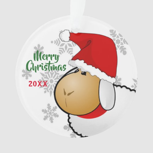 ornament met kerstkerstkerstkerstSanta Cartoon met (voorkant)