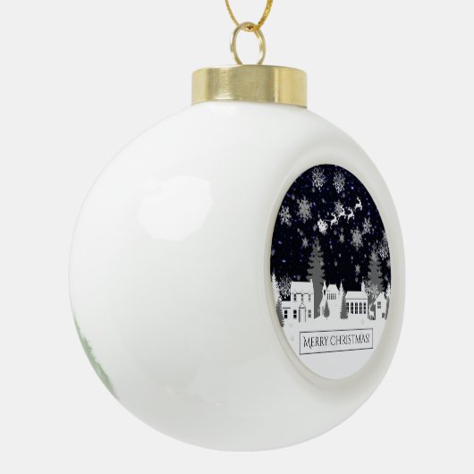 Ornament met kerstklep (Links)