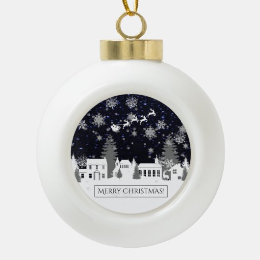 Ornament met kerstklep (Voorkant)