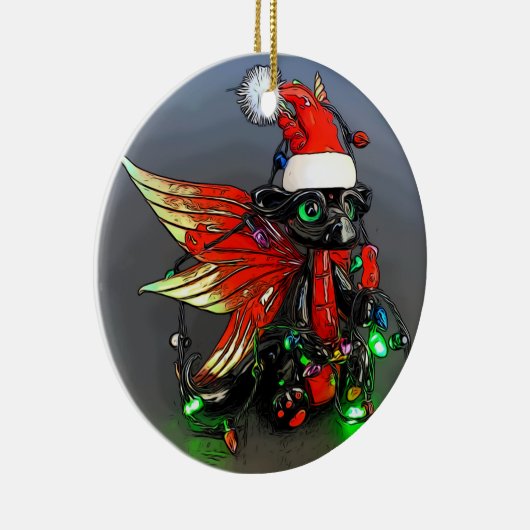 Ornament met kerstlampjes (Rechts)