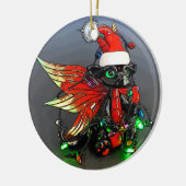Ornament met kerstlampjes (Links)
