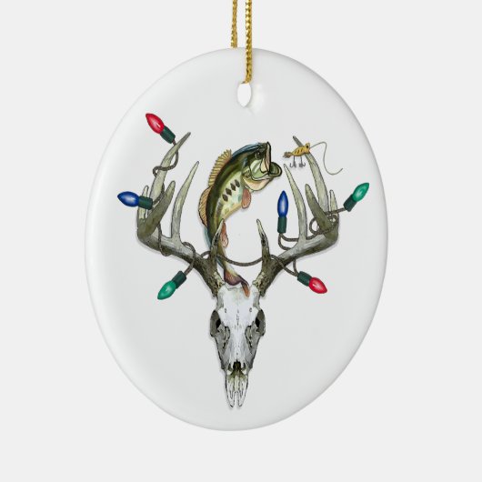 Ornament met kerstlampjes Gevist jagen (Rechts)