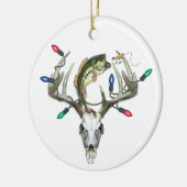 Ornament met kerstlampjes Gevist jagen (Links)