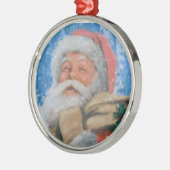 Ornament met kerstman (Links)