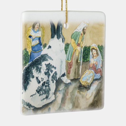 Ornament met kerstmank (Rechts)