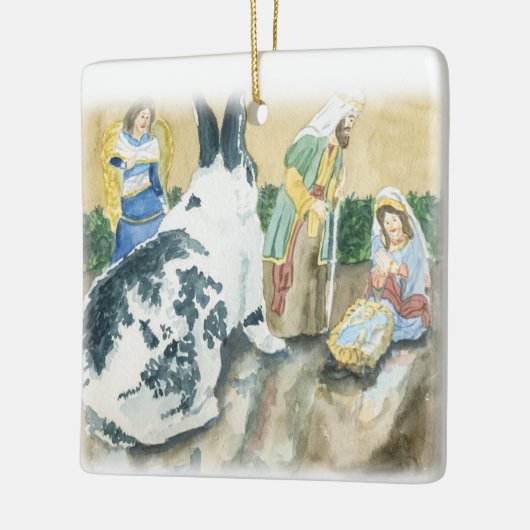 Ornament met kerstmank (Links)