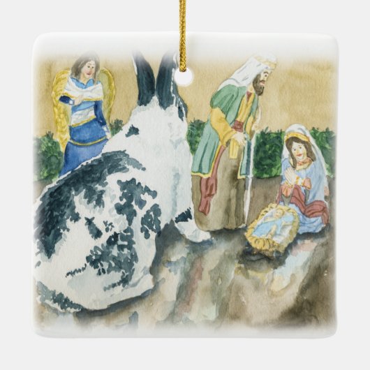 Ornament met kerstmank (Achterkant)