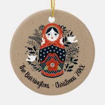 Ornament met Kerstmis Matryoshka