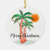 Ornament met kerstpalmbomen (Voorkant)