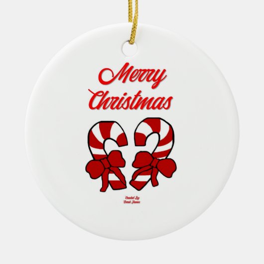 Ornament met kerstsnoepjes (Voorkant)