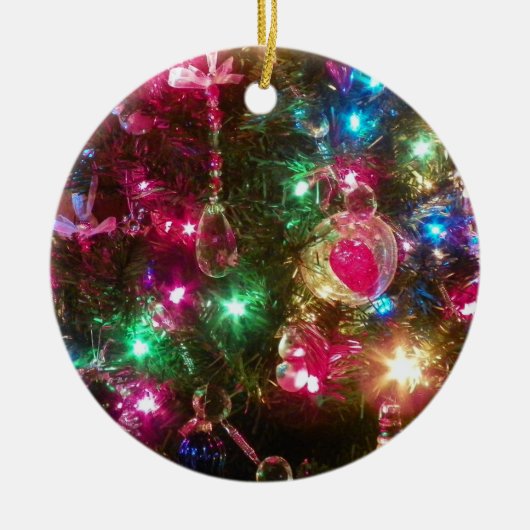 Ornament met kersttasmakerij (Voorkant)