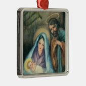 Ornament met kerstviering op nativiteitsscène (Rechts)