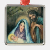 Ornament met kerstviering op nativiteitsscène (Voorkant)
