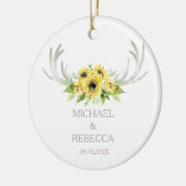 Ornament met kerstweddenschap Foto Zonnebloem Antl (Links)