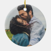 Ornament met kerstweddenschap Foto Zonnebloem Antl (Achterkant)