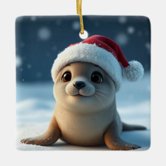 Ornament met kerstzegels (Voorkant)