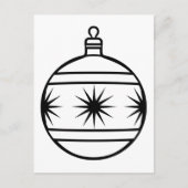 Ornament met kleurrijke kerstbomen, Briefkaart (Voorkant)