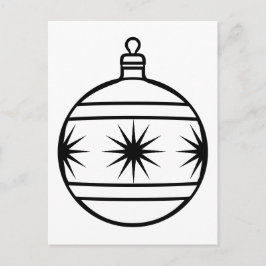 Ornament met kleurrijke kerstbomen, Briefkaart