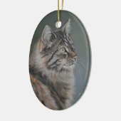 Ornament met lange gehakte katten (Links)