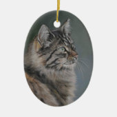 Ornament met lange gehakte katten (Voorkant)