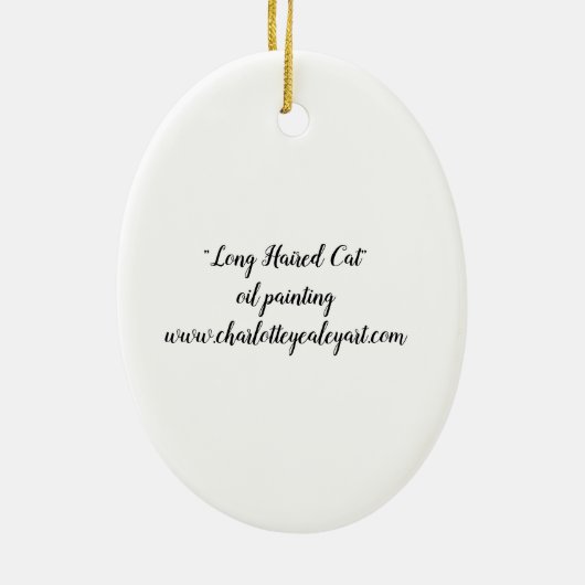 Ornament met lange gehakte katten (Achterkant)