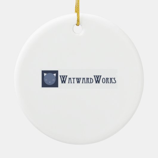 Ornament met laptopkat (bruine tablet) (Achterkant)