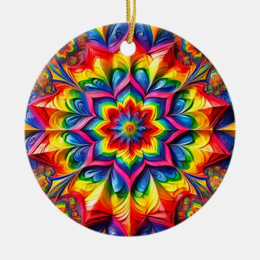 Ornament met LGBTQ kleuren ontwerp (Voorkant)