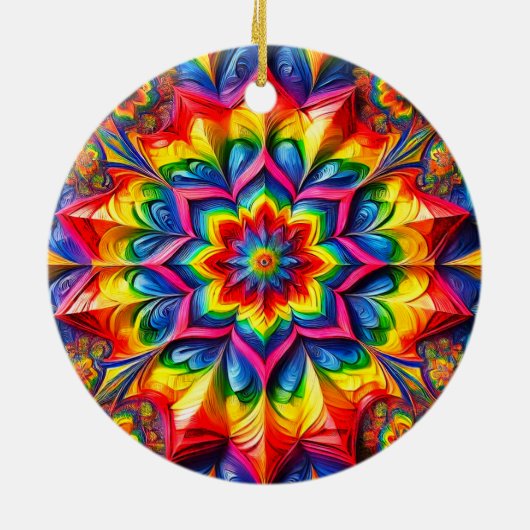 Ornament met LGBTQ kleuren ontwerp (Achterkant)