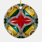 Ornament met Los Angeles Kleuren Design (Achterkant)