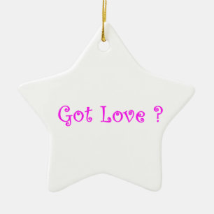 Ornament met Love-star
