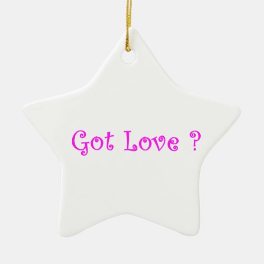 Ornament met Love-star (Voorkant)
