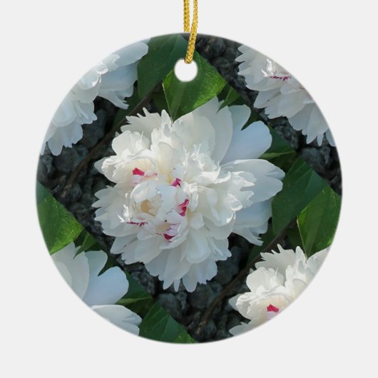 Ornament met meerdere kostbare peony's (Voorkant)